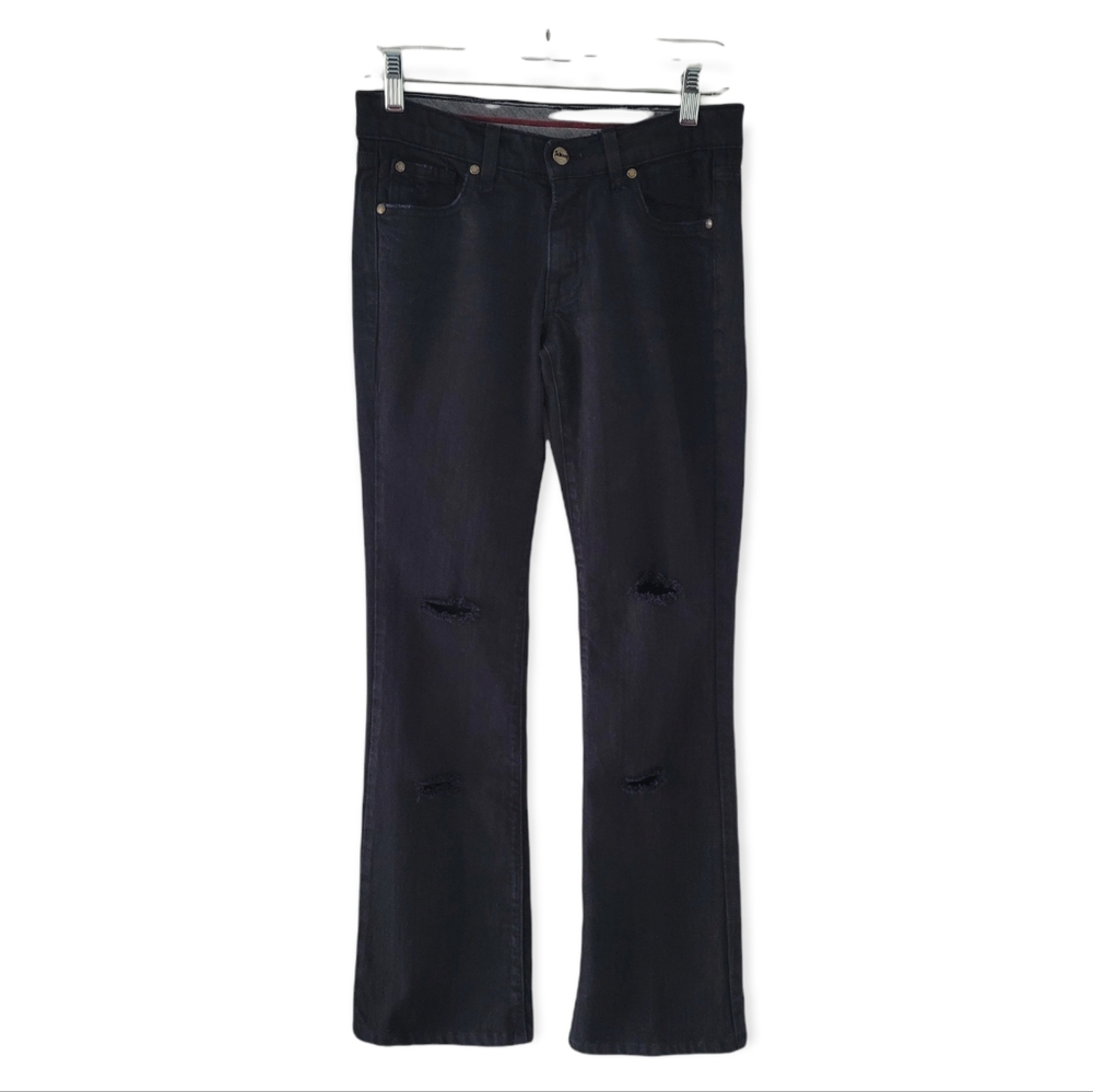 Jelessy Women's Black Distressed Slim Fit Jeans Size 25